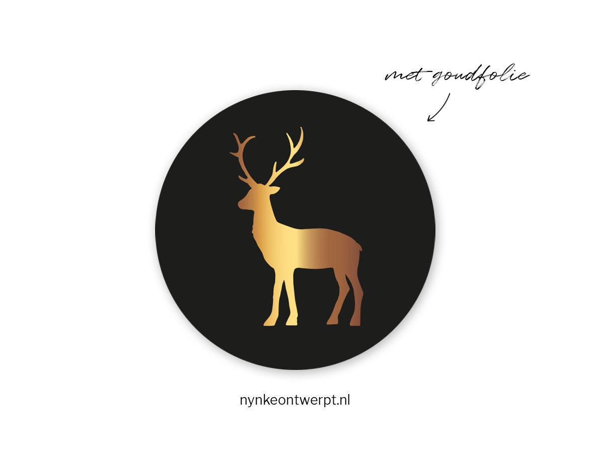 Sticker | Rendier | 10 stuks