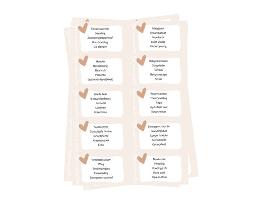 Babyshower Spellenpakket | Printable | 4 spellen