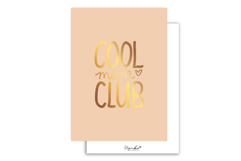 Kaart | Met Goudfolie | Cool mom club