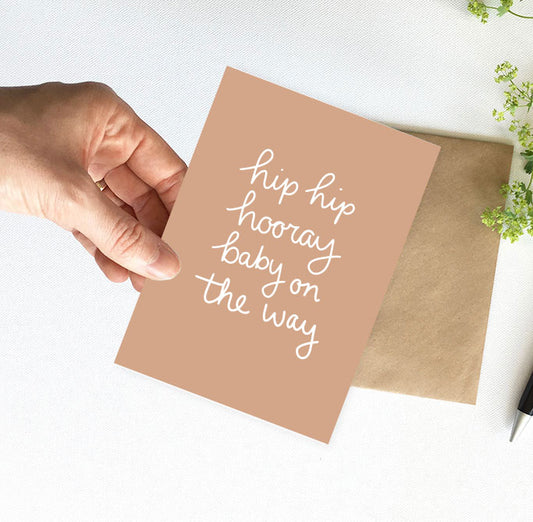 Kaart | Hip hip hooray baby on the way