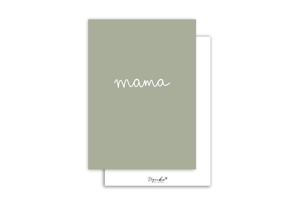 Kaart | Mama - groen
