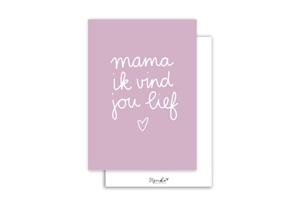 Kaart | Mama ik vind jou lief