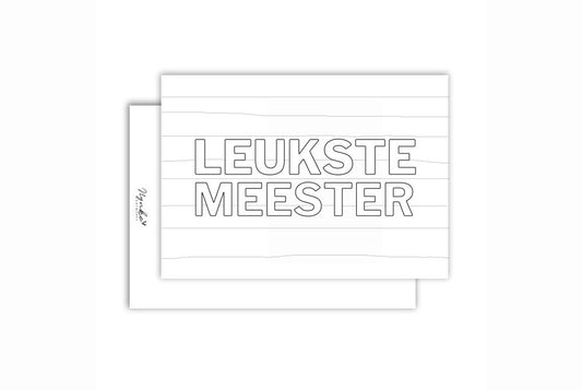 Inkleurkaart | Meester