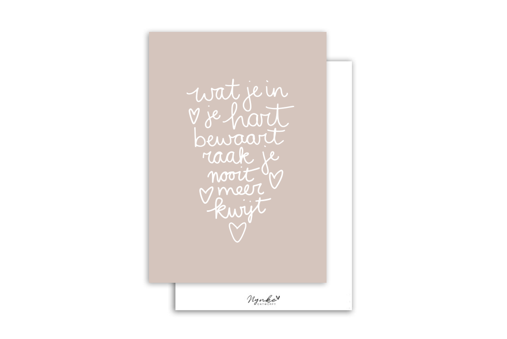 Kaart | Wat je in je hart bewaart