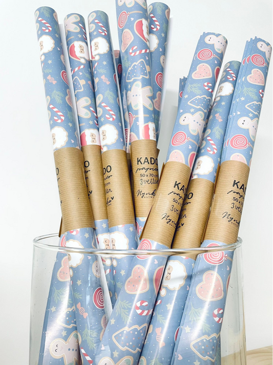 Kadopapier | Kerst Sweet & Classic | 3 vellen