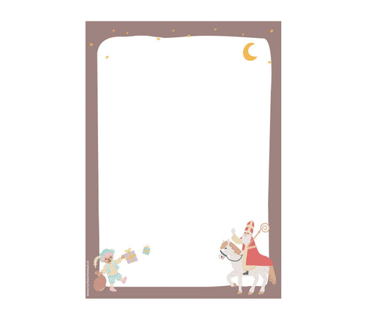 Sinterklaas Briefpapier | Printable | Brief aan Sinterklaas