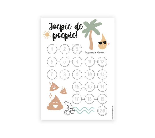 Aftelkalender A4 | Zindelijkheid | Beach