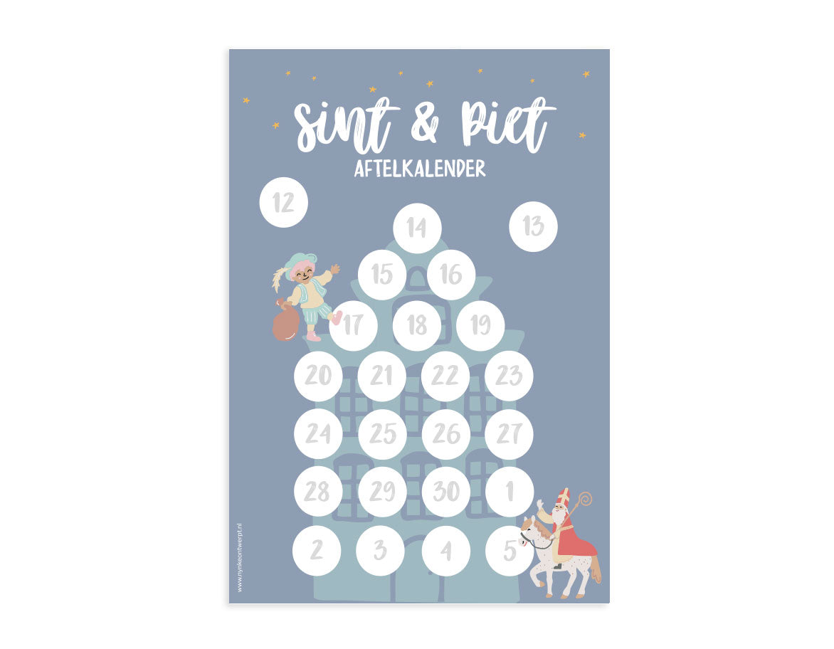 Aftelkalender A4 | Sinterklaas