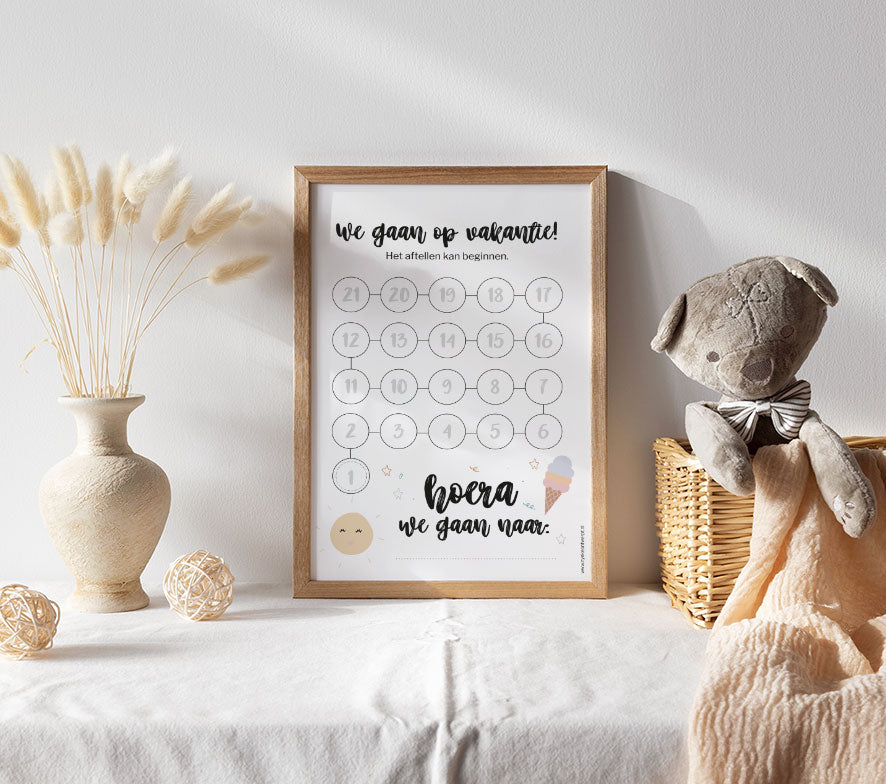 Aftelkalender A4 | Vakantie