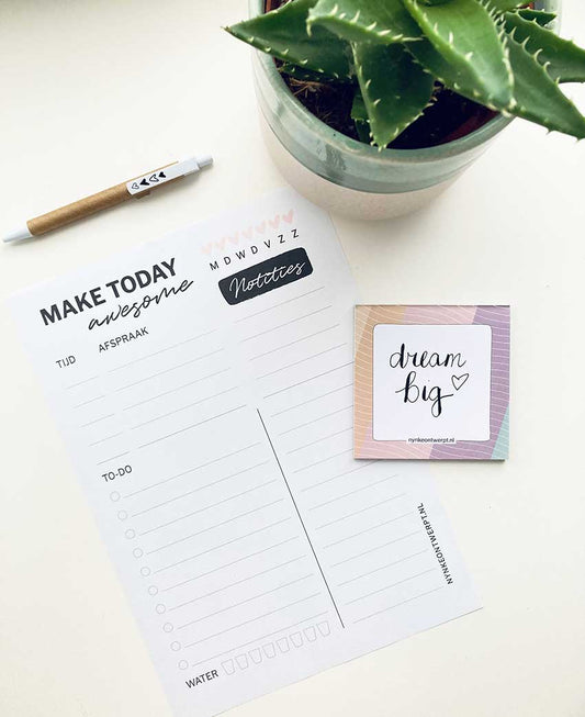 Dagplanner Printable | Make today awesome