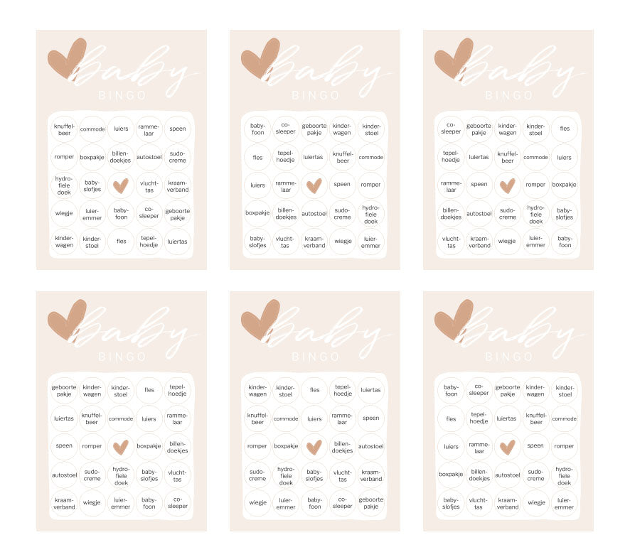 Babyshower Bingo | Printable