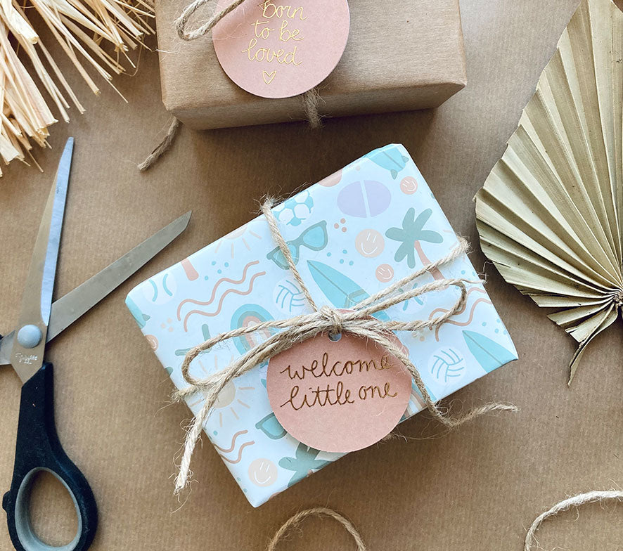 Kadopapier | Beach vibes only | 3 vellen