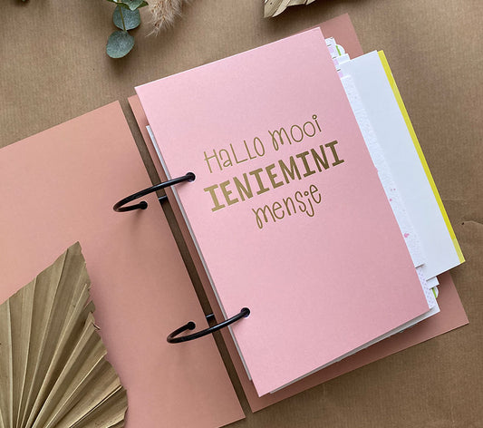 Bewaarbundel | Geboortekaartjes | Hartje | Met goudfolie