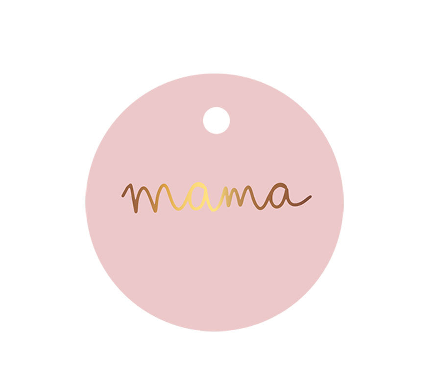 Cadeaulabel | Met goudfolie | Mama