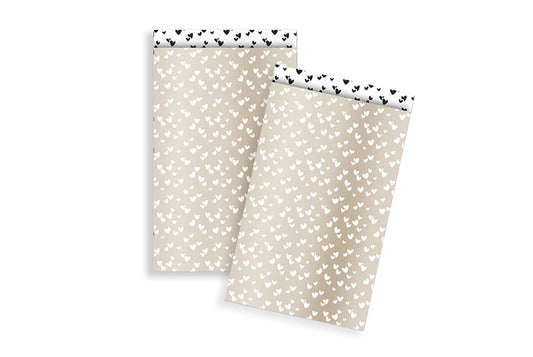 Kadozakjes Hearts - Champagne | 12x19cm | 5 stuks