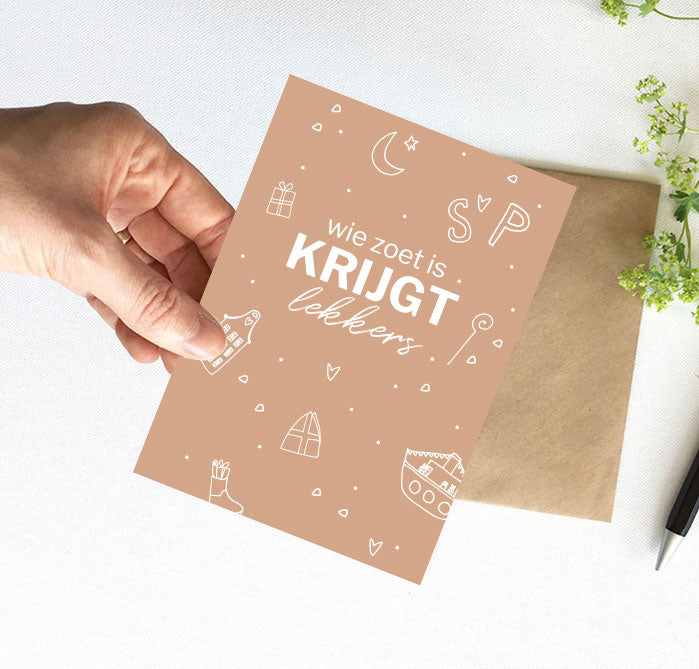 Kaart | Wie zoet is krijgt lekkers