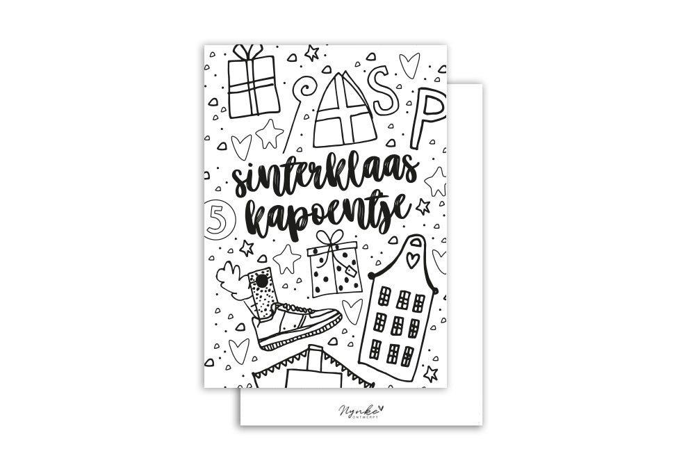 Inkleurkaart | Sinterklaas