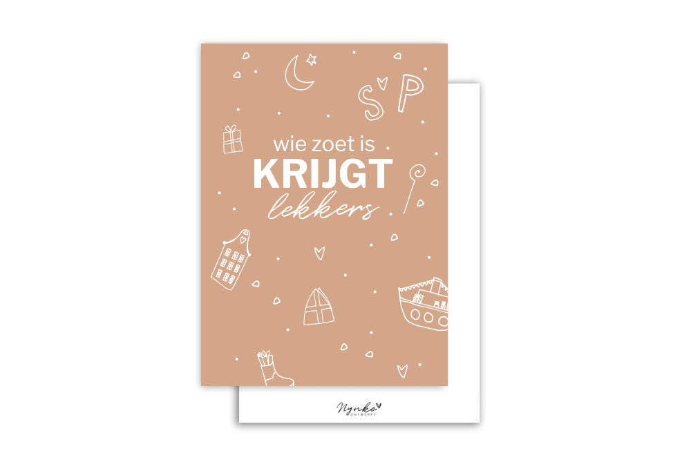 Kaart | Wie zoet is krijgt lekkers
