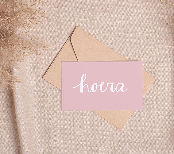 Mini-kaart | Hoera roze
