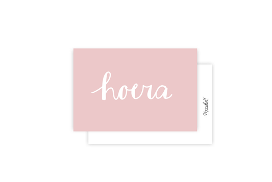 Mini-kaart | Hoera roze
