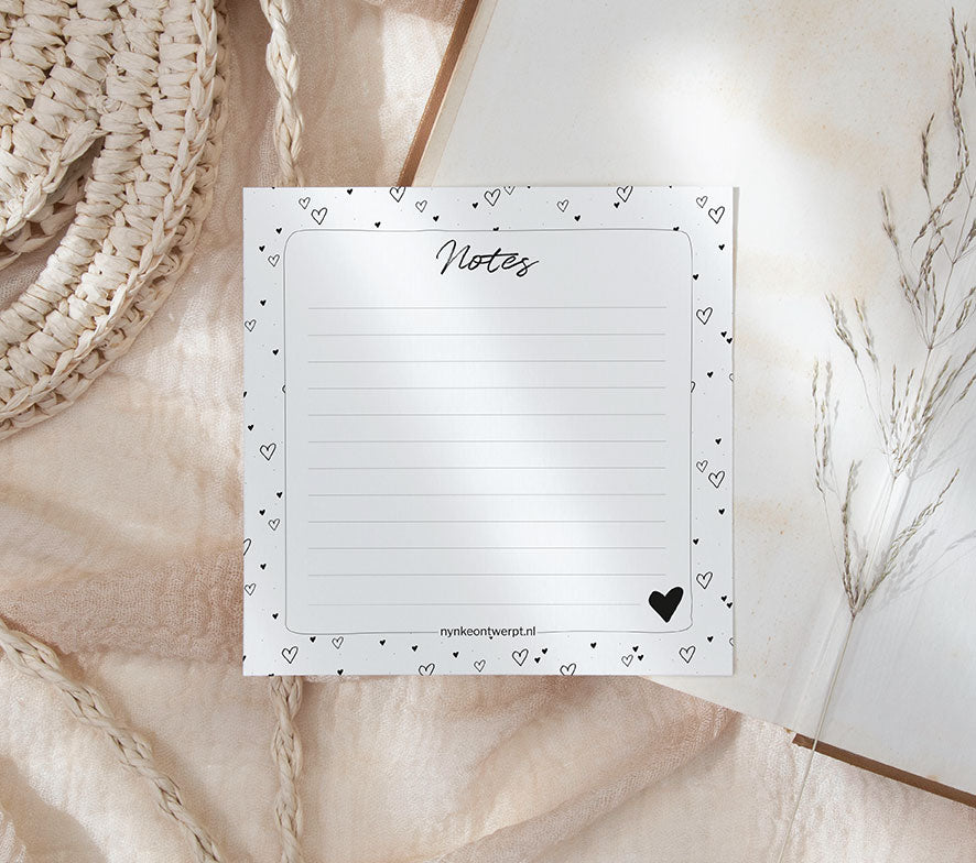 Notitieblok | Notes hearts