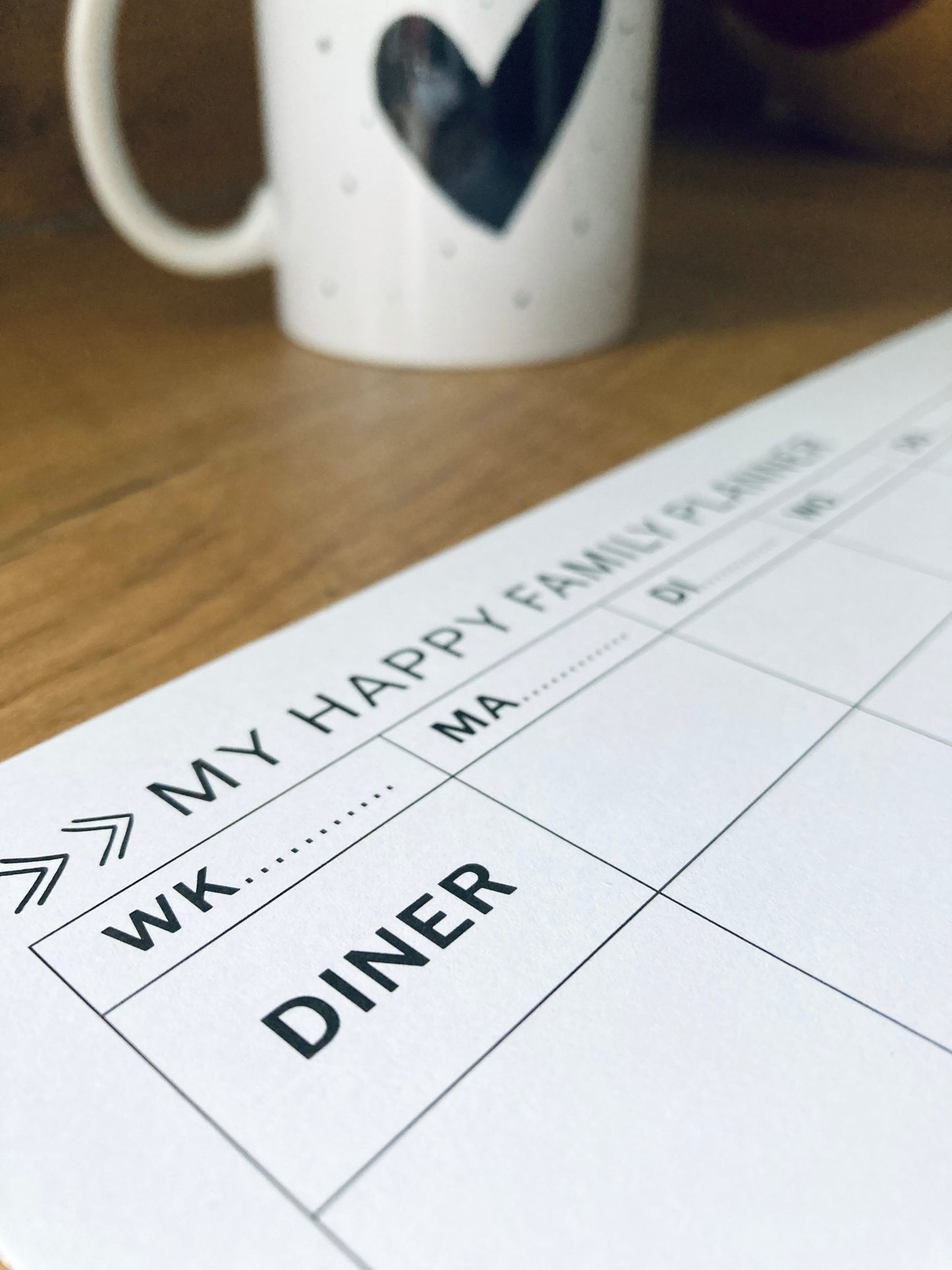 Familieplanner printable | 3 Gezinsleden