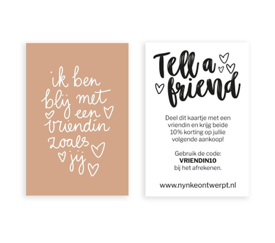 Promo kaartje | Aanpassen in Canva | Printable