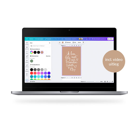 Promo kaartje | Aanpassen in Canva | Printable