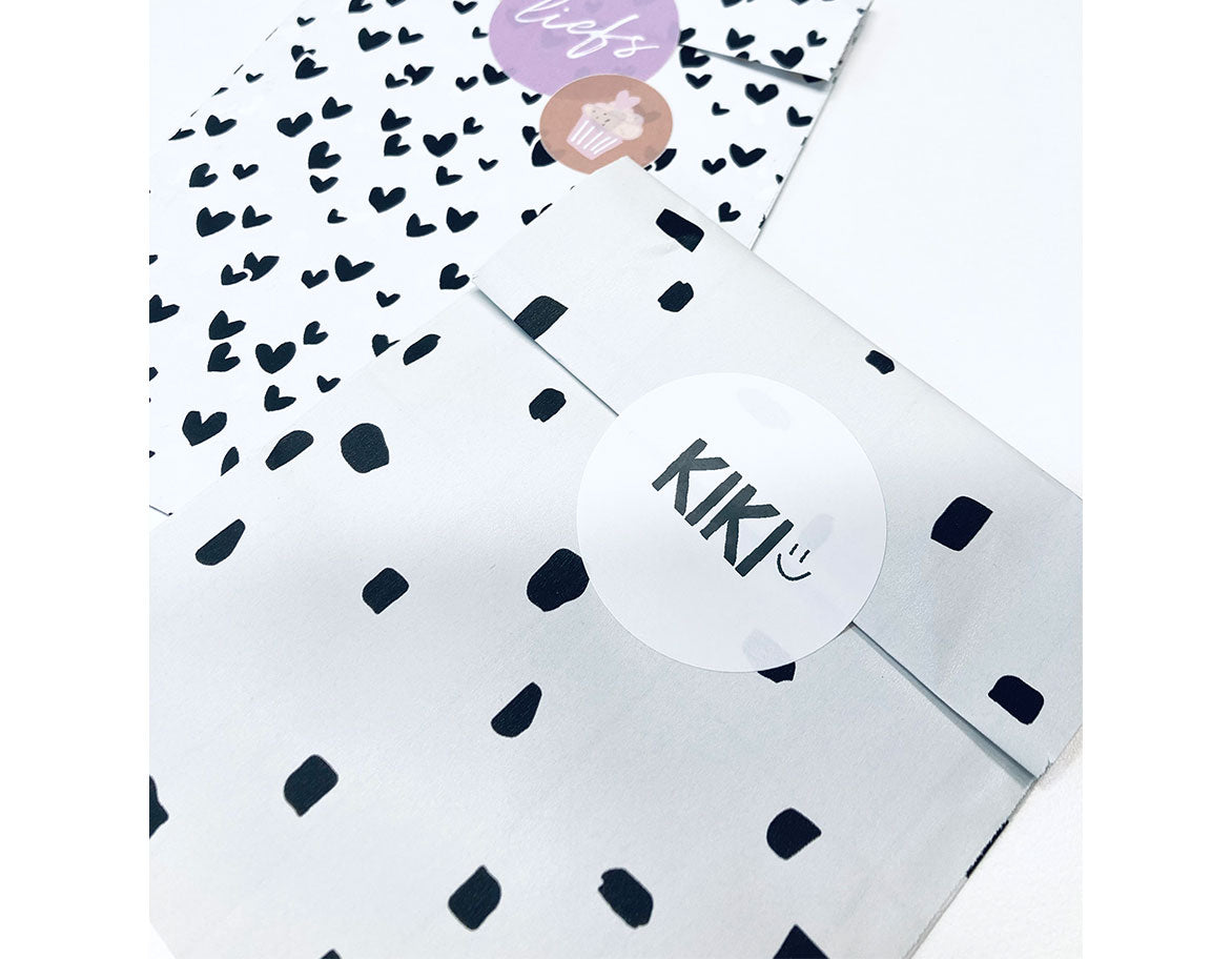 Kerst sticker met naam | Sierlijk | 10 stuks