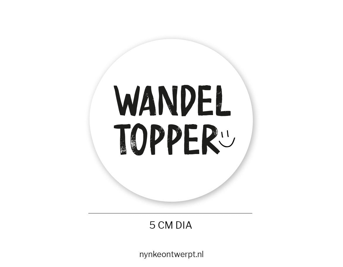 Avond-4-daagse Sticker | Wandeltopper | Stoer | 10 stuks