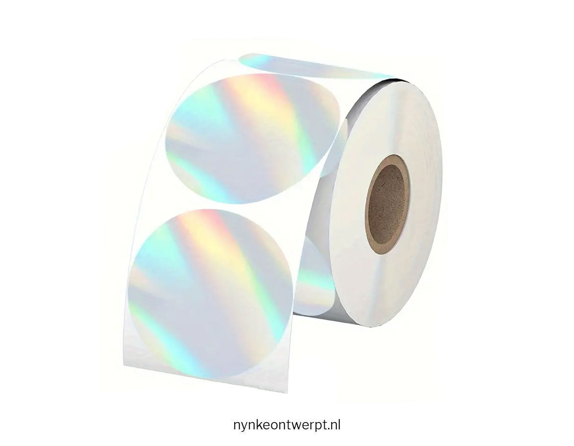 Kerst sticker met naam | Sierlijk | 10 stuks