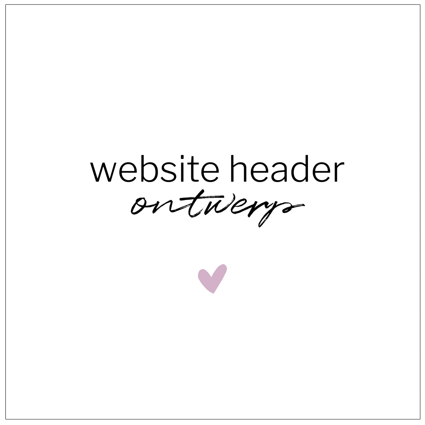 Website header