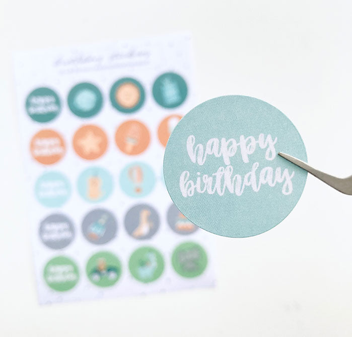 Stickervel A5 | Birthday boy | 20 stuks