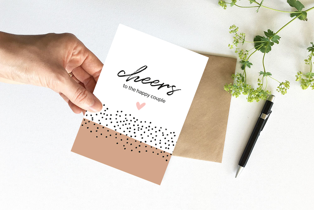 Kaart | Cheers to the happy couple