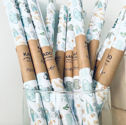 Kadopapier | 1+2 GRATIS | Kids jongens | 3 vellen