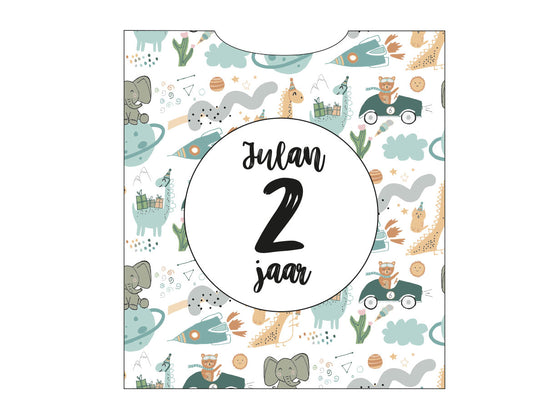 Knijpfruit traktatie | met naam en leeftijd | Jongen