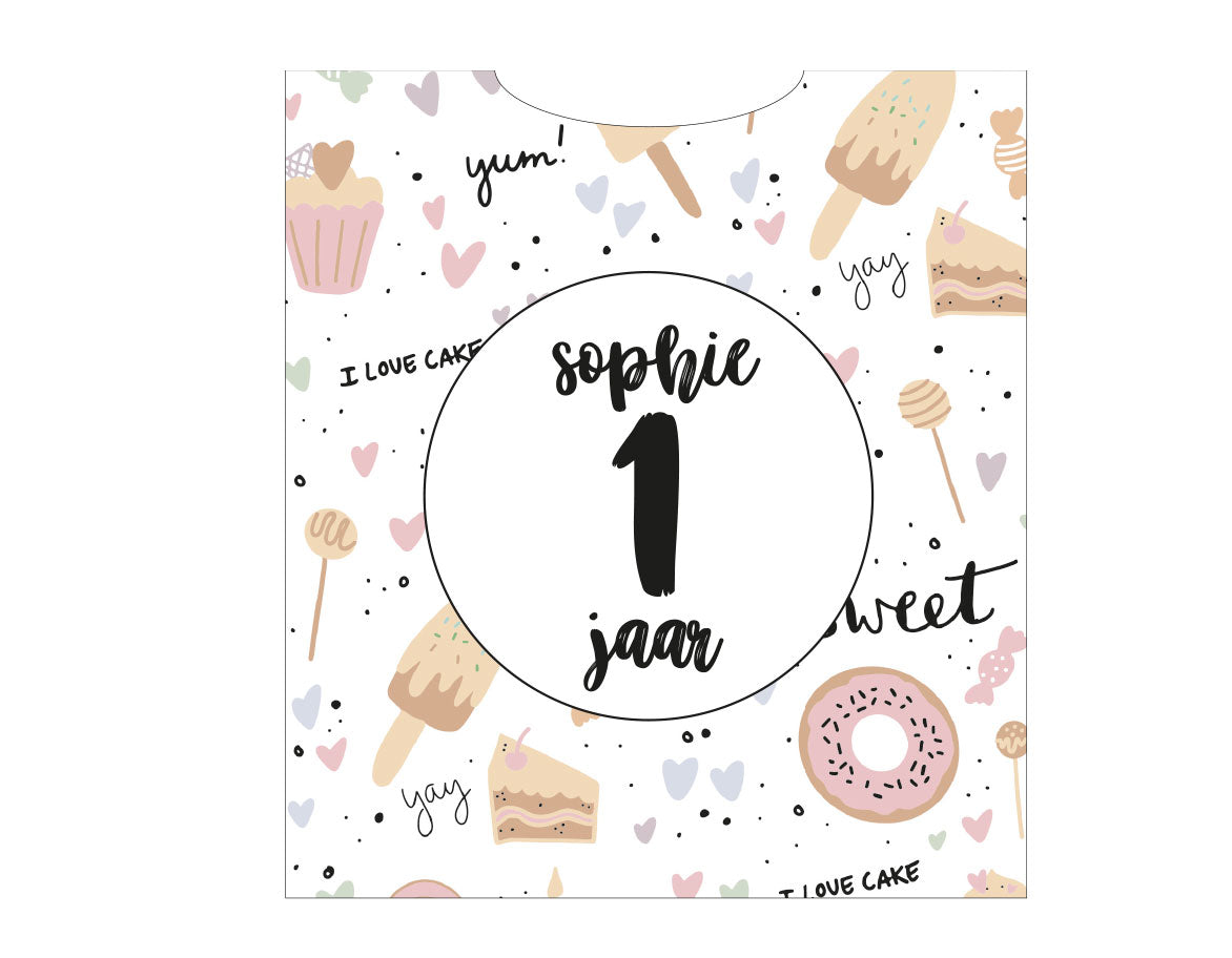 Knijpfruit traktatie | met naam en leeftijd | Sweet