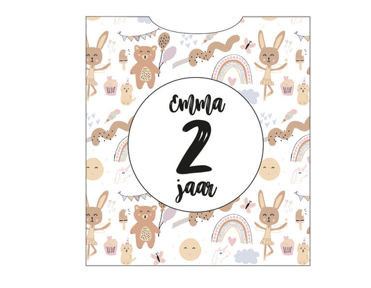 Knijpfruit traktatie | met naam en leeftijd | Meisje