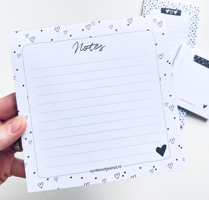 Notitieblok | Notes hearts