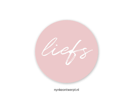Sticker | Liefs - Roze | 10 stuks
