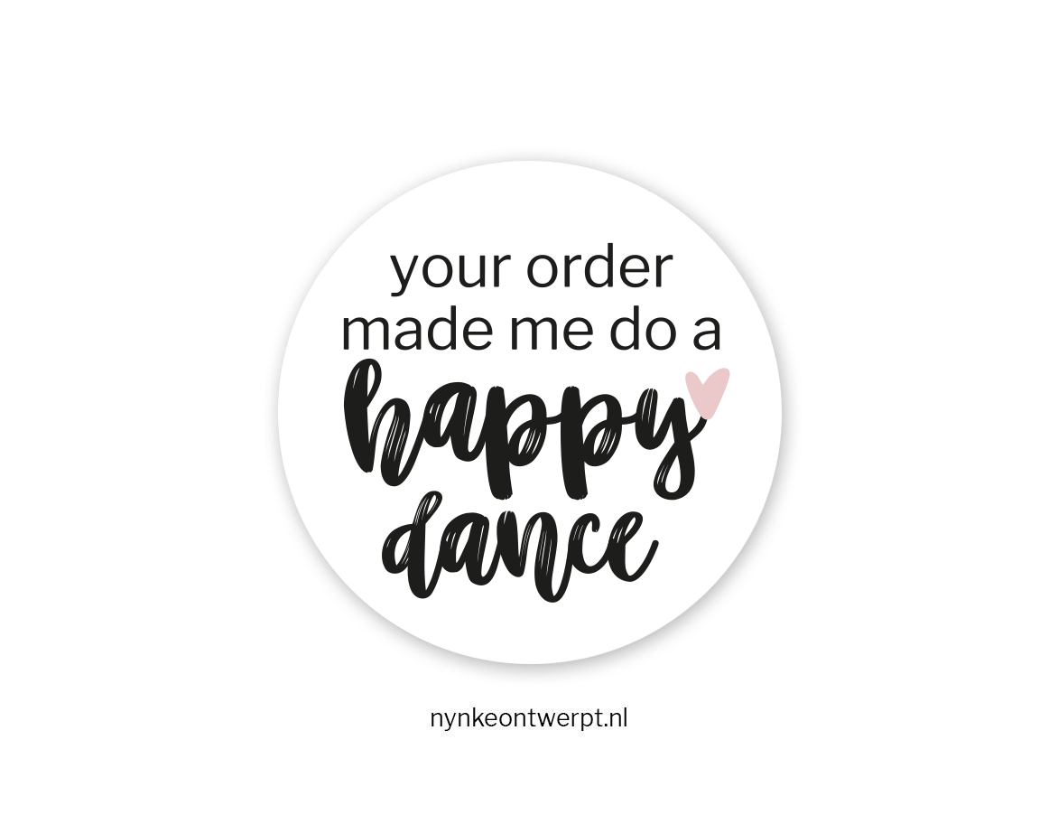 Sticker | Happy dance | 10 stuks