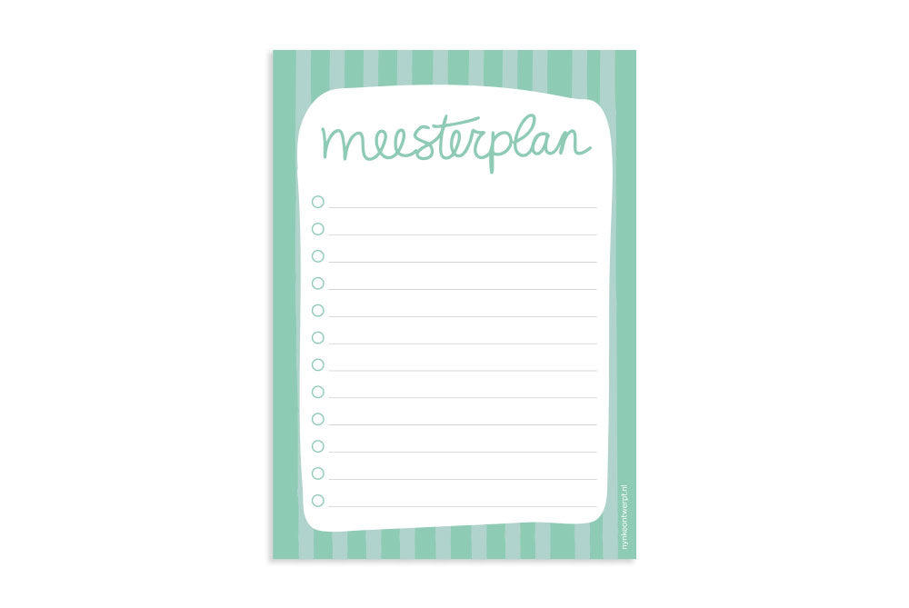 Notitieblok | A6 | Meesterplan