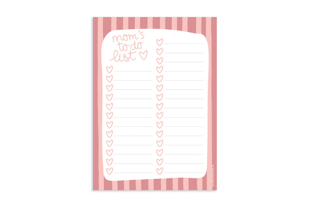 Notitieblok | A6 | Moms to do list