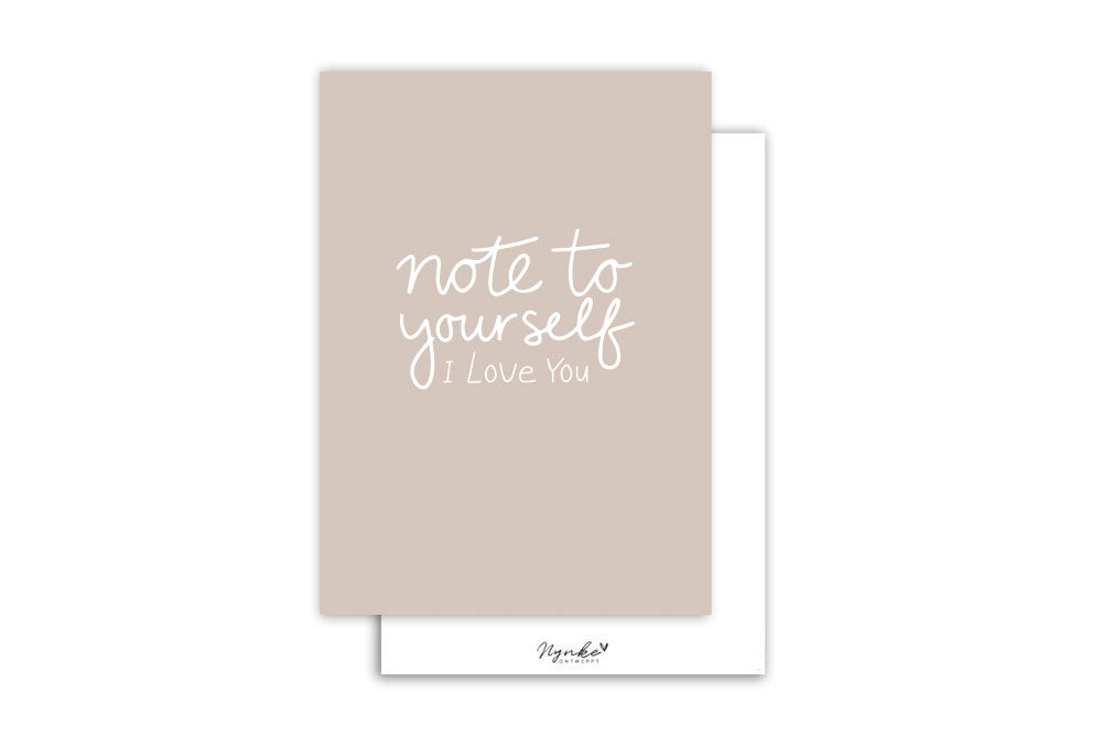 Kaart | Note to yourself