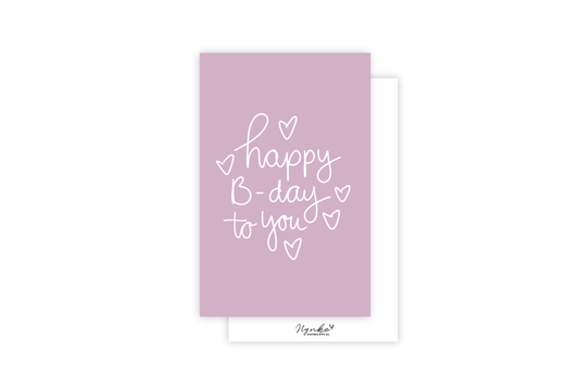 Mini-kaart | Happy b-day to you