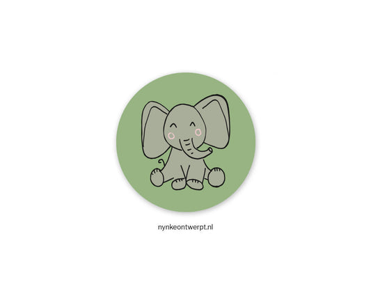 Sticker | Olifant | 10 stuks