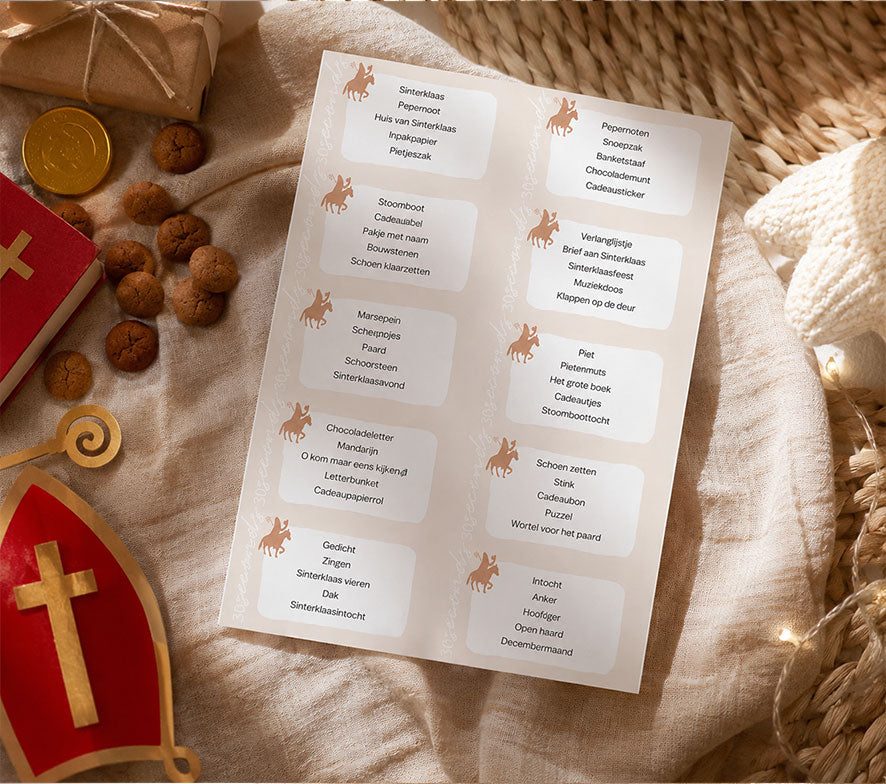Sinterklaas Printable Bundel | Bingo, 30 Seconds & 4 activiteiten