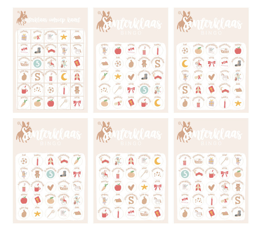 Sinterklaas Printable Bundel | Bingo, 30 Seconds & 4 activiteiten