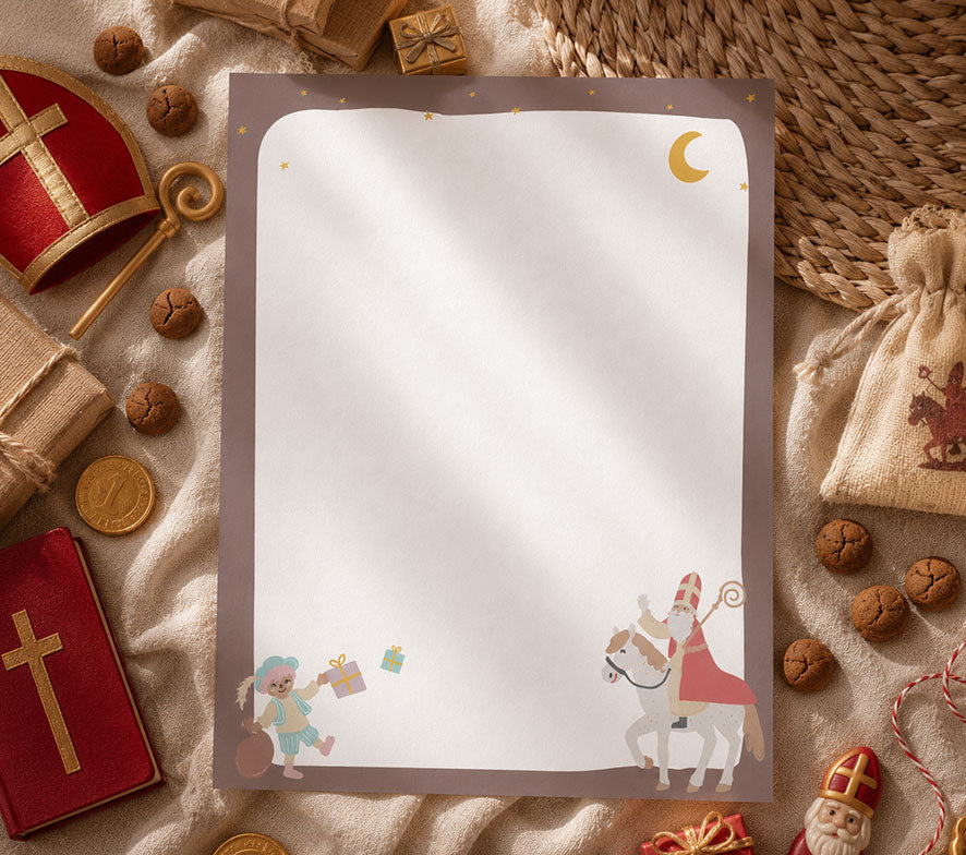 Sinterklaas Briefpapier | Printable | Brief aan Sinterklaas