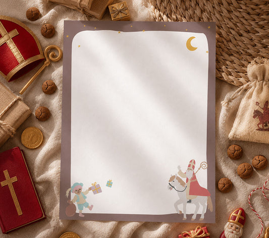 Sinterklaas Briefpapier | Printable | Brief aan Sinterklaas